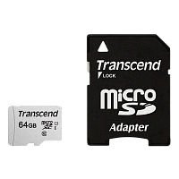 Card de Memorie Transcend MicroSDXC Class 10, 64GB (TS64GUSD300S-A)