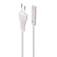 Cablu de alimentare Cablexpert PC-184/2-W, 1,8m, Alb