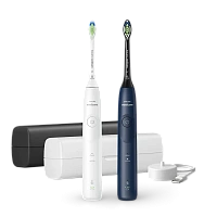 Periuța de dinți electrică sonică Philips HX7119/01, Alb | Albastru