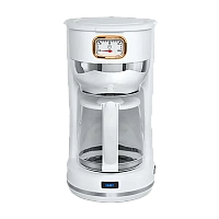 Cafetieră cu picurare MUSE MS-220 W, 1000W, Alb