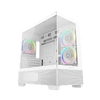 Carcasă PC Deepcool CG380 3F WH, Mini-Tower, Fără PSU, Alb