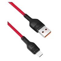 Cablu încărcare și sincronizare XO NB55, USB Type-A/USB Type-C, 1m, Roșu