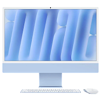 Computer All-in-One Apple iMac A3137, 24", M4 with 10-core CPU and 10-core GPU, 16GB/256GB, macOS Sequoia, Albastru
