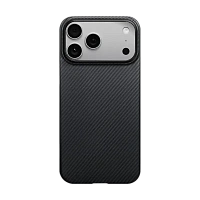 Husă Pitaka Ultra-Slim pentru Apple iPhone 17 Pro Max, Negru | Gri