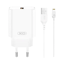 Încărcător XO CE33 + Lightning, 18W, Alb