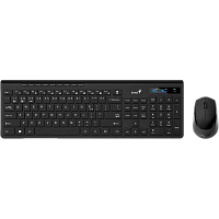 Set Tastatură + Mouse Genius SlimStar 8230, Fără fir, Negru