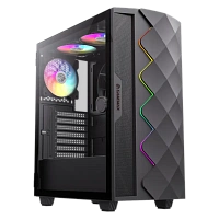 Carcasă PC Gamemax Diamond CP BK, Midi-Tower, Fără PSU, Negru