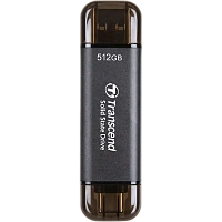 SSD portabil extern Transcend ESD310C, 512 GB, Negru (TS512GESD310C)