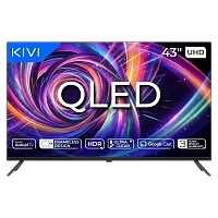 43" LED SMART TV KIVI 43U7000MB, QLED, 4K UHD, Android TV, Black