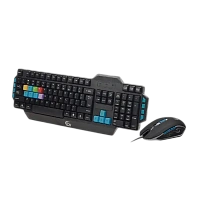Set Tastatură + Mouse Gembird KBS-UMG-01-DE, Cu fir, Negru