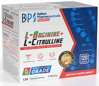 L-Arginine + L-Citrulline 250 mg + 250 mg 120 capsule | Balkan Pharmaceuticals
