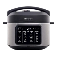 Aparat de gătit multifuncțional sub presiune Hisense HMC6SBK, Negru | Oțel inoxidabil