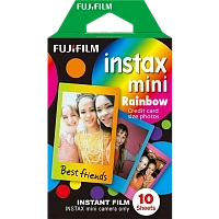 Fujifilm Instax Mini Instant Film Rainbow (10 sheets), Multicolor