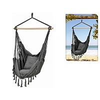 Hamac- scaun suspendabil textil 90X130 cm, max 120 kg, negru, poliester