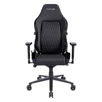 Scaun Gaming HATOR Ironsky Fabric, Țesătură, PU Piele, Negru