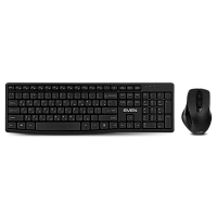 Set Tastatură + Mouse SVEN C3500W, Fără fir, Negru