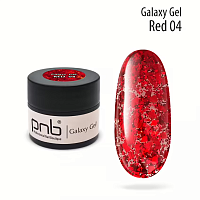 Galaxy Gel 04, Red, PNB UV/LED,   5 ml