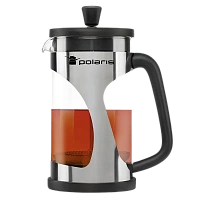 Cafetiera French Press Polaris Enigma-600FP, 0,6L, Negru | Inox