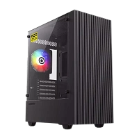 Carcasă PC Gamemax Edge, Micro-ATX, Fără PSU, Negru