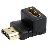 Adaptor Video Cablexpert A-HDMI90-FML, HDMI (M) - HDMI (F), Negru