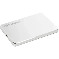HDD portabil extern Transcend StoreJet 25C3S,  1 TB, Argintiu (TS1TSJ25C3S)