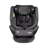 Scaun auto Caretero Lumi i-Size, Grupa 0+/1/2/3 (0-36 kg), Gri inchis