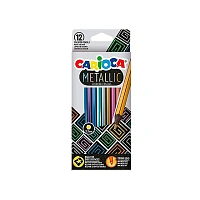 Set creioane colorate12buc Carioca Metallic