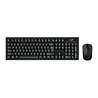 Set Tastatură + Mouse Genius KM-8101, Fără fir, Negru