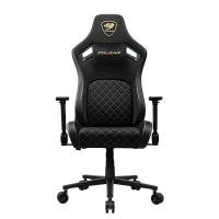 Scaun Gaming Cougar Defensor, Țesătură, PU Piele, Gold F