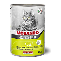 MORANDO conserve de pate pentru pisici Professional Gatto  PATE Manzo Ortaggi 400g