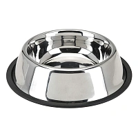 Castron pentru animale 0.8l, 25cm, baza cauciuc, metal