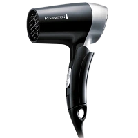 Uscător de păr compact Remington On The Go D2400, 1400W, Negru