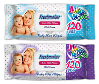 Servetele umede Freshmaker Jumbo pack 120 buc cu capac