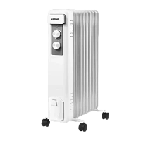 Radiator de ulei Zanussi ZOH/CS-09W, 2000W, Alb
