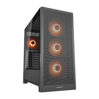 Carcasă PC Cougar MX230 RGB, Midi-Tower, Fără PSU, Negru