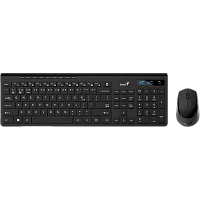 Set Tastatură + Mouse Genius SlimStar 8230, Fără fir, Negru