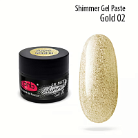 02/Shimmer Gel Paste 02 Gold  5 ml PNB UV/LED