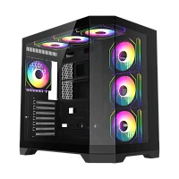 Carcasă PC Gamemax HYPE-A, Midi-Tower, Fără PSU, Negru