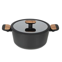 Cratiță RESTO 93188, 4.4L, 24cm, Negru, Maro