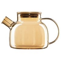Ceainic cu infuzor Ardesto AR3010GBG, 1L, Transparent | Auriu