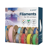 Filament pentru imprimantă 3D Gembird 3DP-PETG1.75-01-W, PETG, Alb, 1.75 mm, 1 kg
