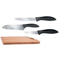 Set de Cuțite Rondell RD-462, Negru | Argintiu