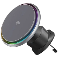 Car Mount With Wireless Charger Proove Icecore Qi2 15W, Gray