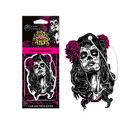 Aroma Car Cellulose Dia de Los Muertos Diamond Girl Pink aromatizator auto