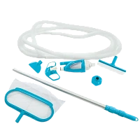 Kit de curățare a piscinei Intex Deluxe, Alb/Albastru, 28003