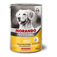 MORANDO Hrană umedă  pentru caini Bocconcini Morando Cane  Pollo Tacchino 0,405g
