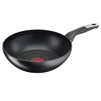 Tigaie WOK Tefal G2551972, 28cm, Negru
