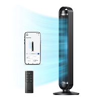 Ventilator Turn Smart DREO Cruiser DR-HTF011S, 9 viteze, 4 functii,106cm, HyperSilent 25dB ,oscilatie 90°, negru
