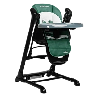 Scaun de masa 2 in 1 Caretero INDIGO BLACK GREEN