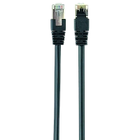 Patch cord Cablexpert PP22-2M/BK, Cat5e FTP, 2m, Negru